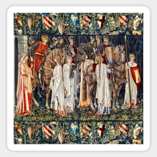 Quest for the Holy Grail,The Arming and Departure of the Knights Horseback With Shields Sticker